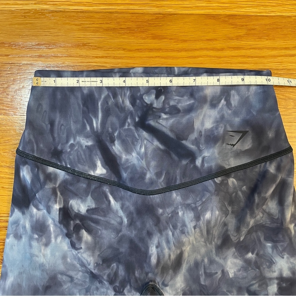 Gymshark Elevate Leggings High Rise Lakeside Blue Spray Dye - Size Small (XS/S) - Picture 2 of 4